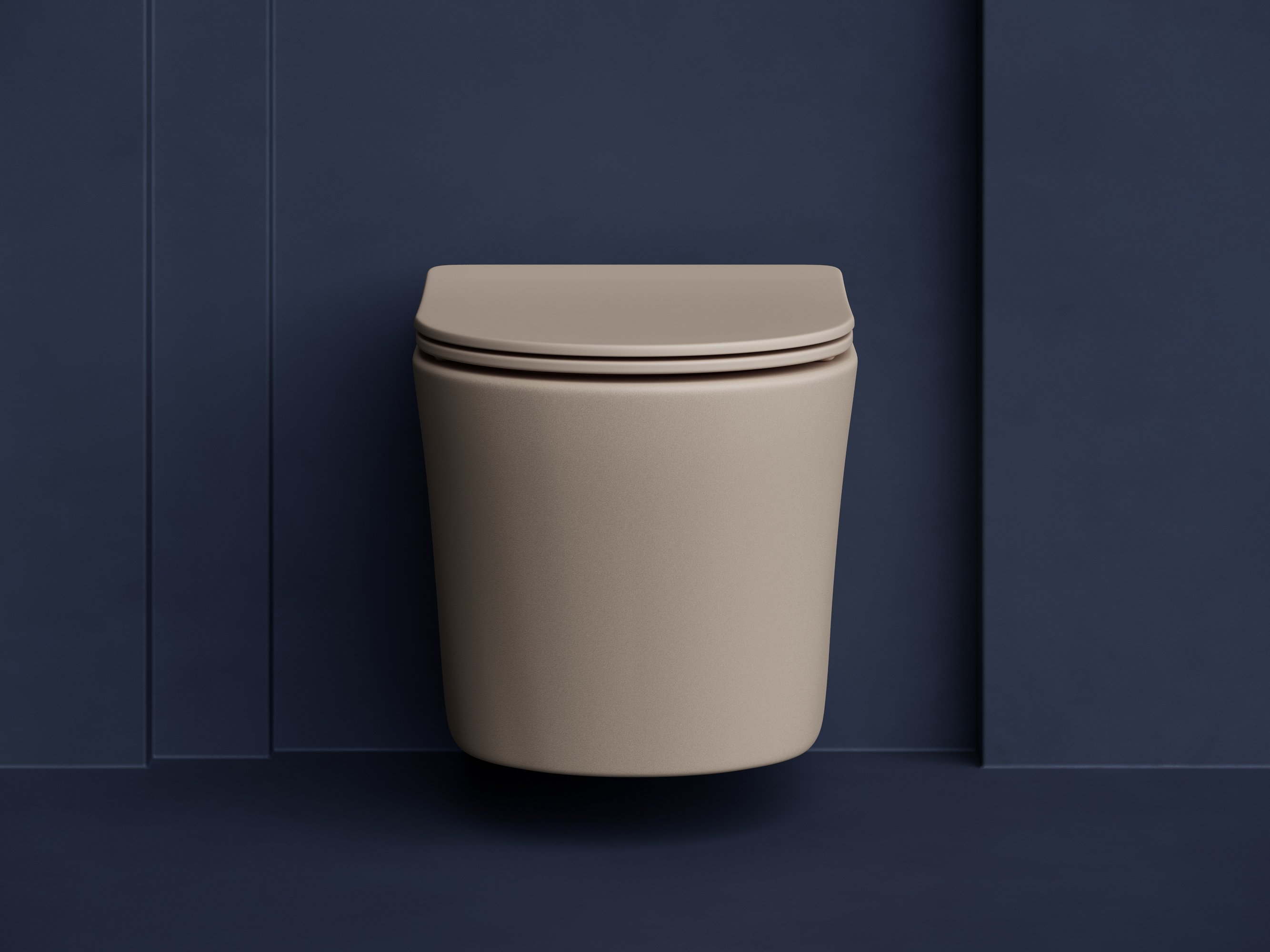 Унитаз подвесной Ceramica Nova Balearica Rimless CN6000MC капучино матовый - 2