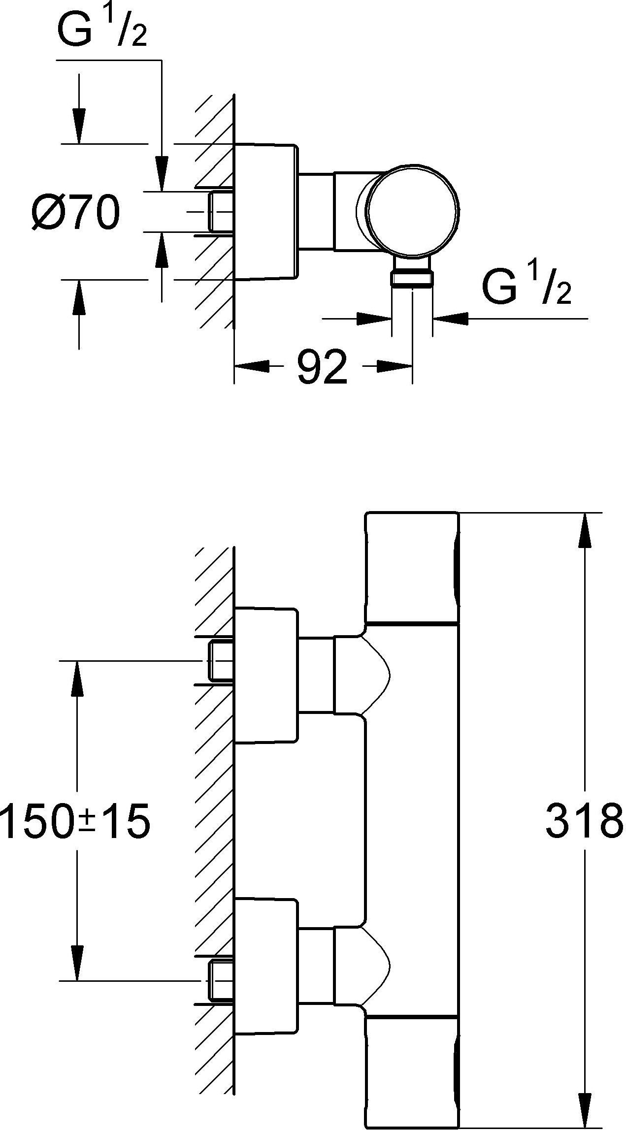 Термостат Grohe Grohtherm 3000 Cosmopolitan 34274000 для душа - 16