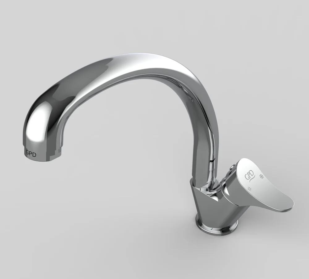 Смеситель для кухни GPD Florus хром MTE170 - 8