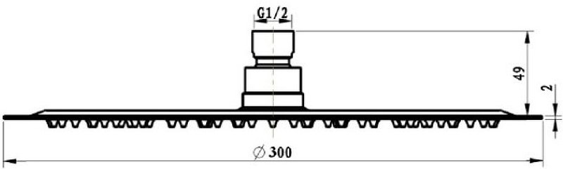 Верхний душ Villeroy&Boch Universal хром  TVC00040130061 - 2