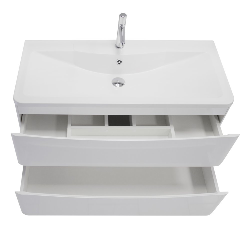 Тумба с раковиной BelBagno Acqua 90 белый - 2