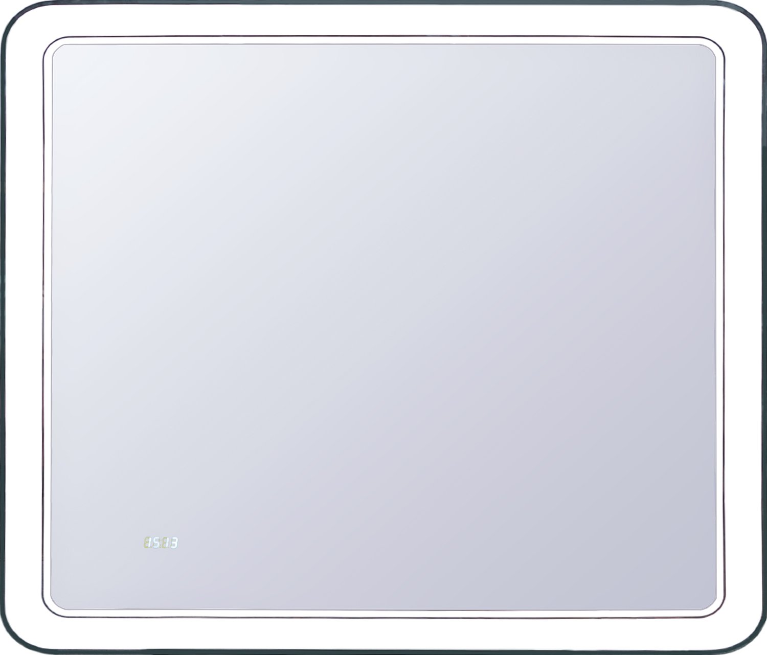 Зеркало Style Line Атлантика 100 с подсветкой и часами СС-00000669 - 2