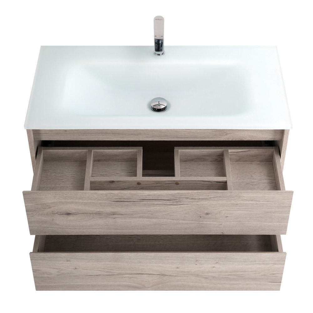 Комплект мебели BelBagno Kraft 100 светлое дерево - 12