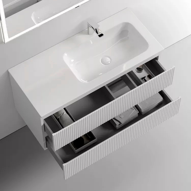 Тумба под раковину Sancos Snob T правая 99х44 белая SNT100RW - 2