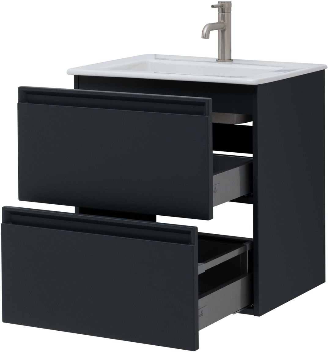 Тумба с раковиной Allen Brau Eclipse 60 черный матовый 1.E1001.AM - 3