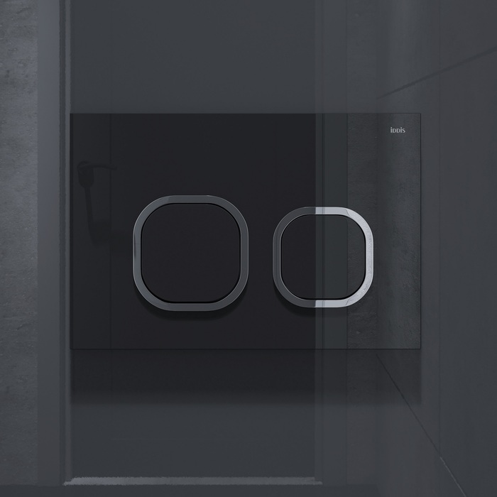 Клавиша смыва, универсальная, чёрный UNG01BCi77 - 3