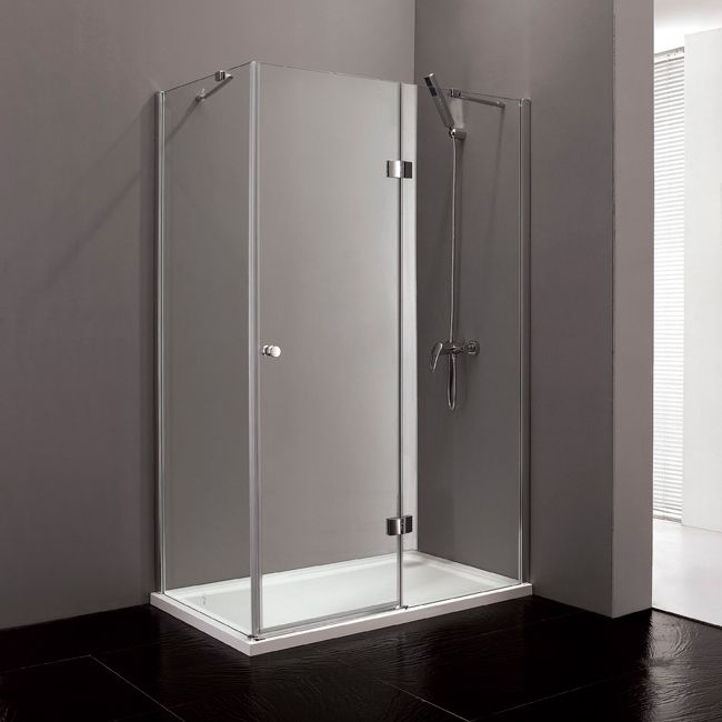 Душевой уголок Cezares Verona 90х100 хром стекло прозрачное VERONA-W-AH-1-90/100-C-Cr - 0