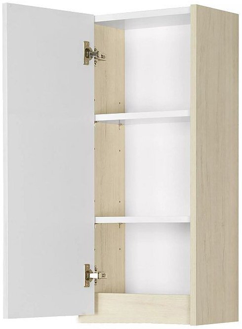 Шкаф подвесной Aquaton Сканди 35 белый - светлое дерево 1A255003SDB20 - 1