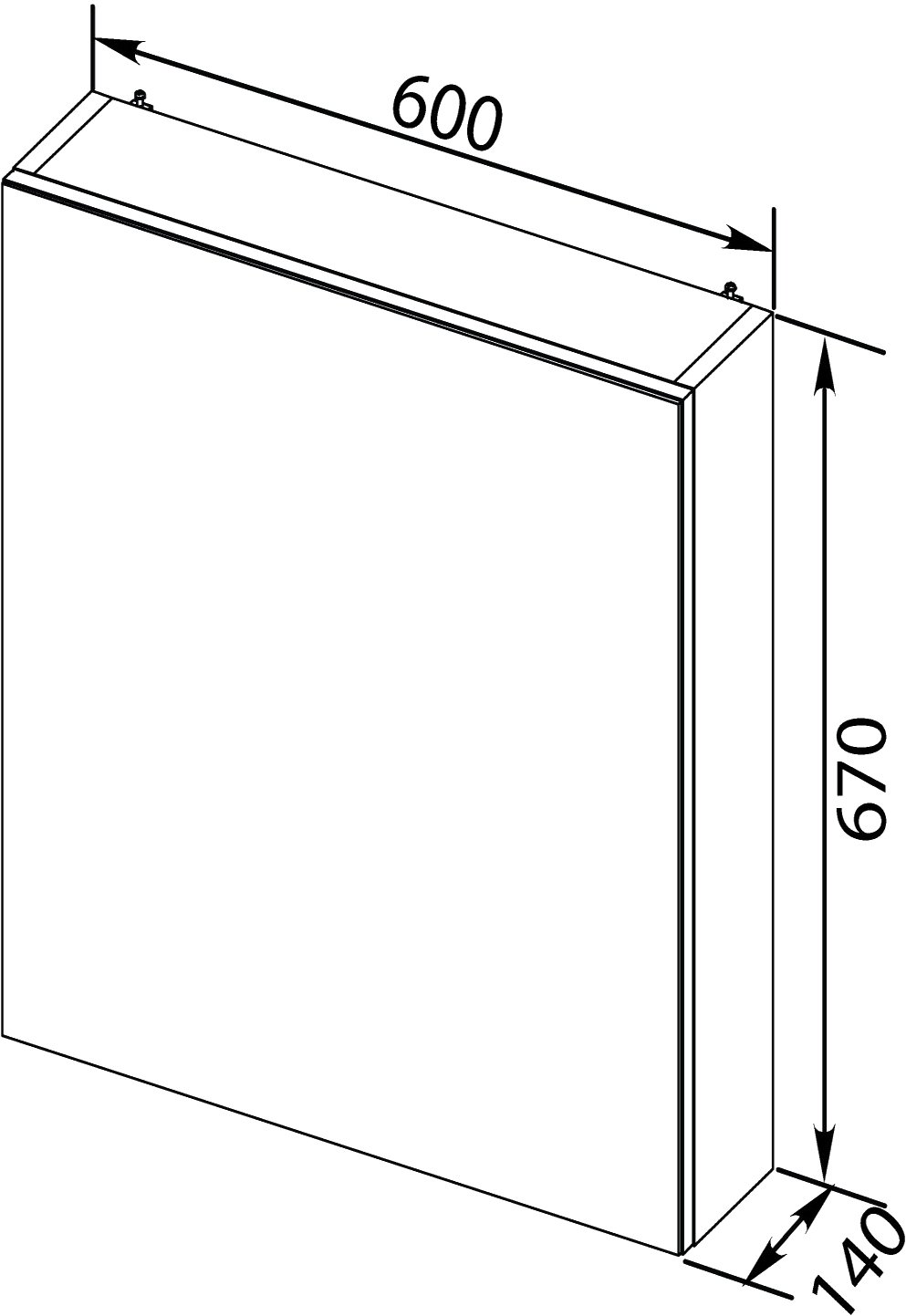 Зеркало-шкаф Aquanet Порто 60 белый 195727 - 9
