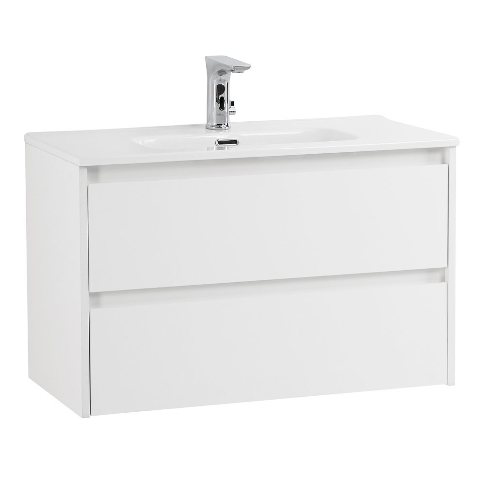 Тумба с раковиной Belbagno Kraft 39 80 белый матовый - 1