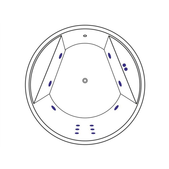 Ванна акриловая Excellent Great Arc Line 160 с гидромассажем белый - хром WAEX.GRE16.LINE.CR - 5