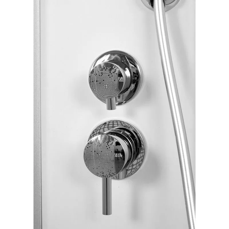 Душевая кабина Deto L 80х80 с гидромассажем и электрикой, хром  L780GM+EL - 3