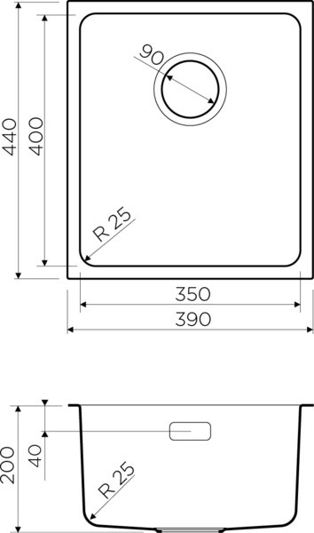 Мойка кухонная Omoikiri Tadzava 38-U-IN нержавеющая сталь 4993077 - 6