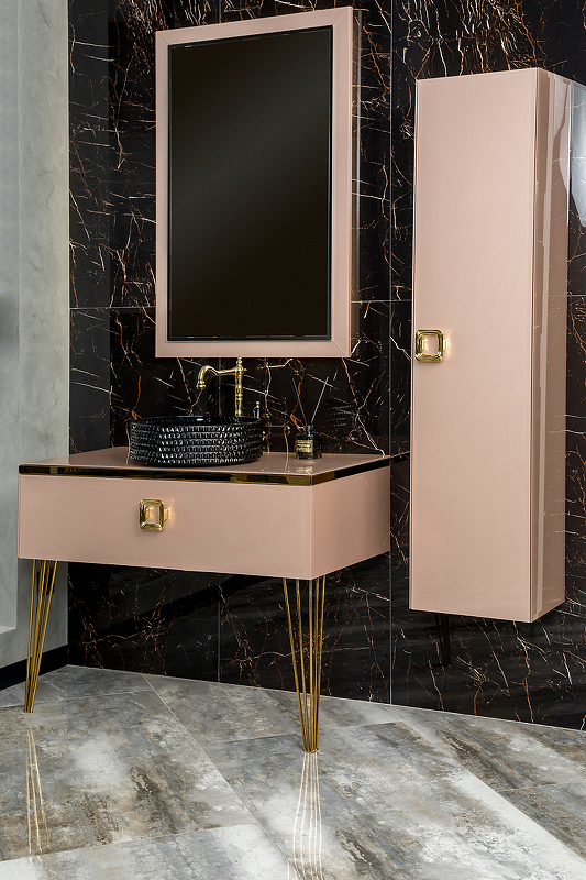 Тумба под раковину Armadi Art Lucido 100 розовый 770-100-Rose - 5