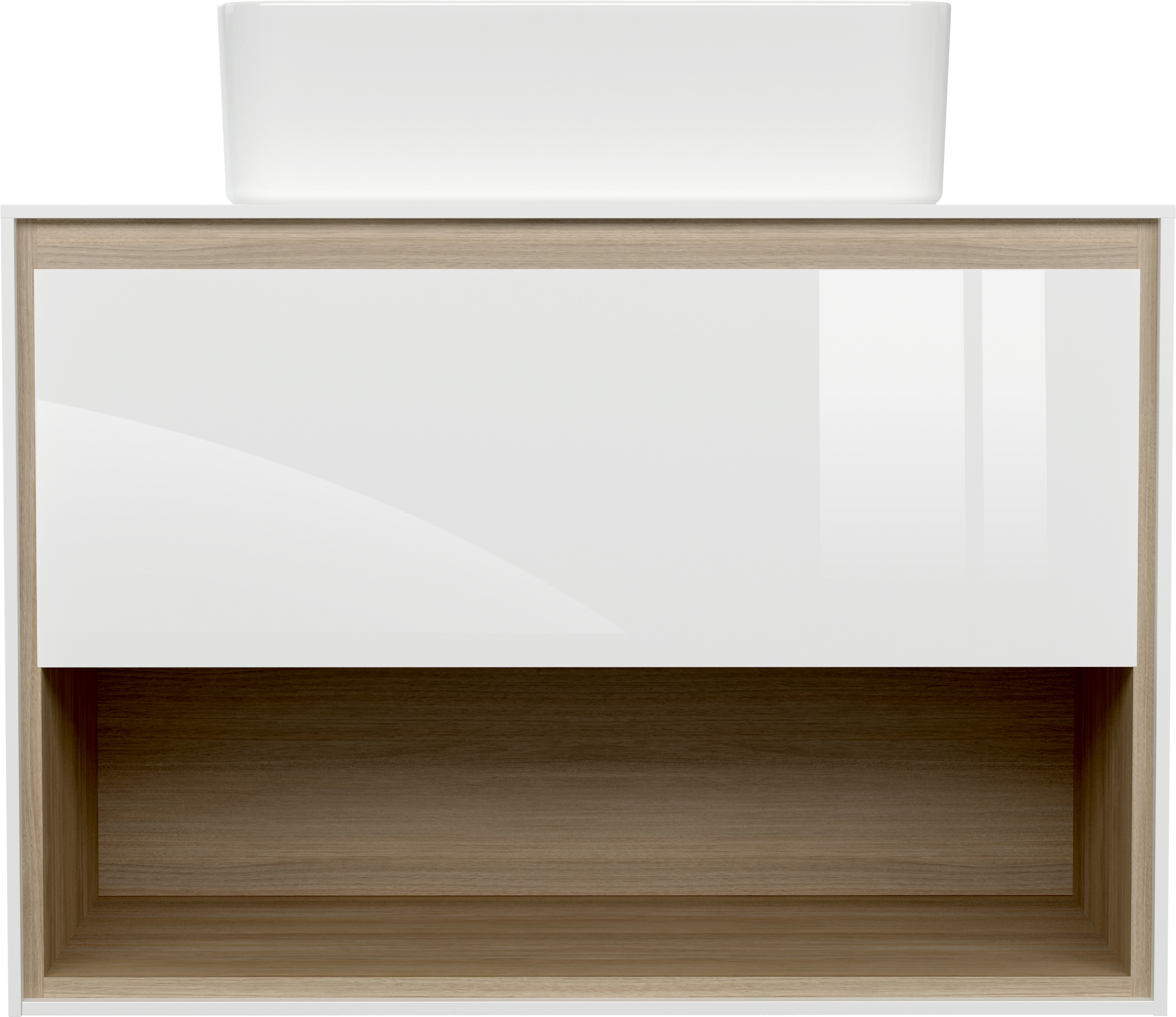 Тумба для комплекта Cersanit Louna 80 со столешницей SP-SZ-LOU80-BL/Wh - 3