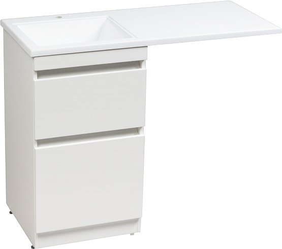 Тумба для комплекта Style Line Даллас 48 Люкс Plus напольная, белая СС-00000438 - 7