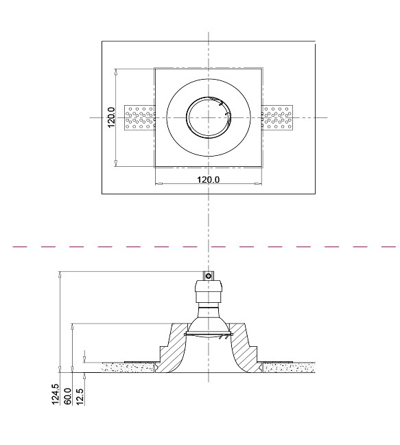 Встраиваемый светильник Maytoni Gyps DL001-1-01-W - 1