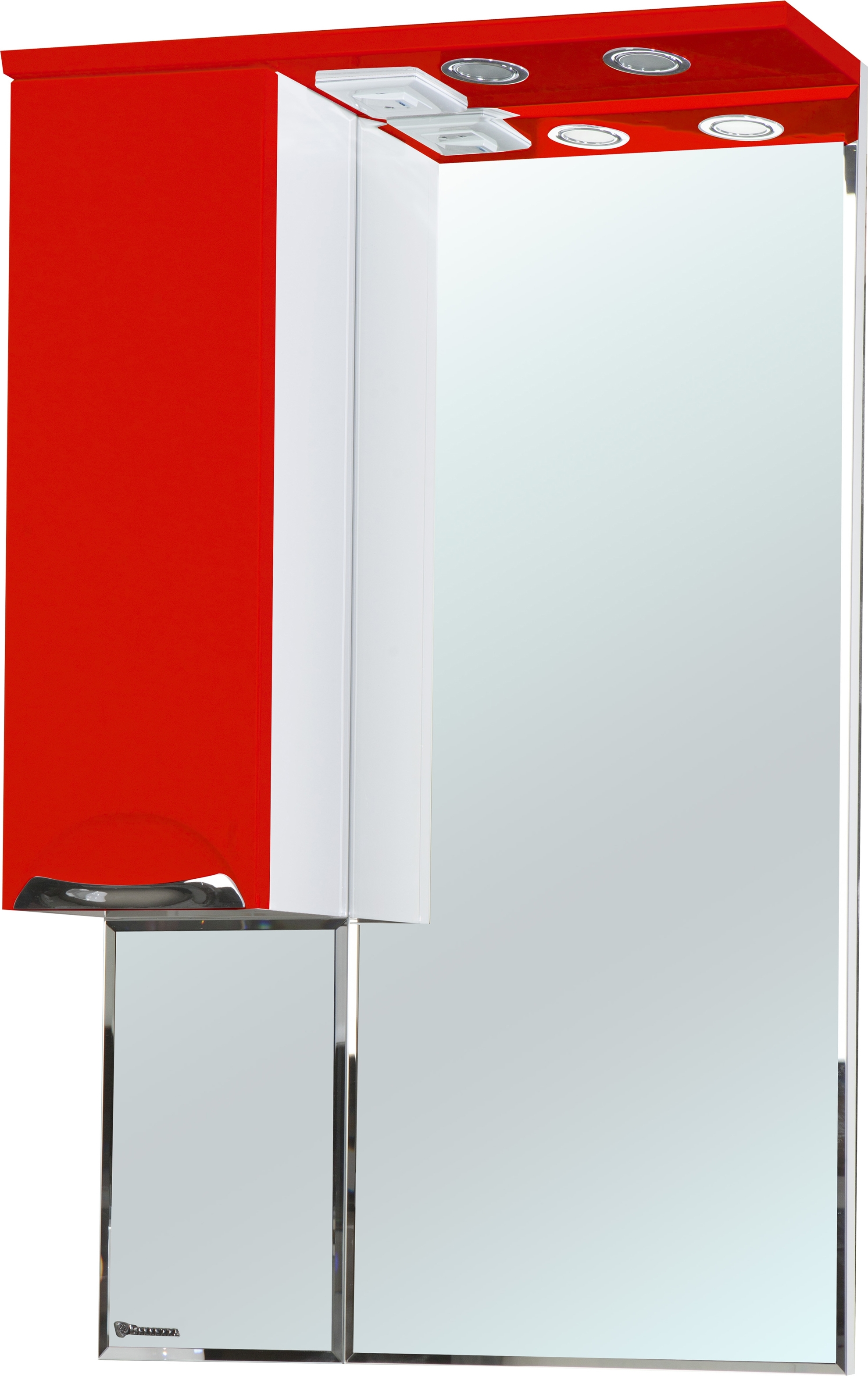 Зеркало-шкаф Bellezza Альфа 65 L красный 4618810002037 - 0