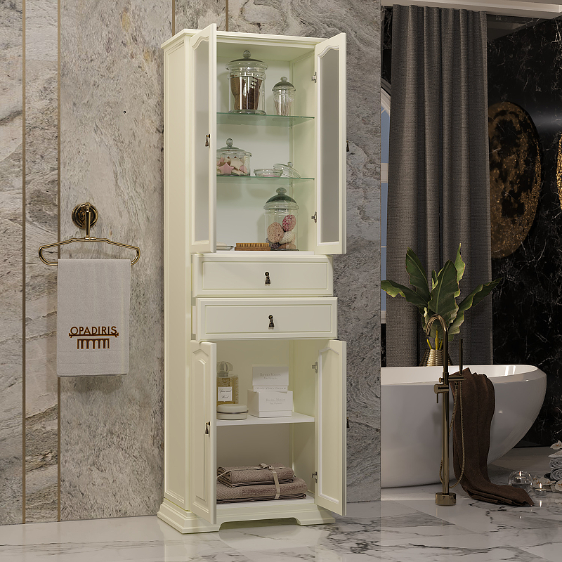 Шкаф для ванны Opadiris Риспекто 60 слоновая кость 00-00005842 - 1