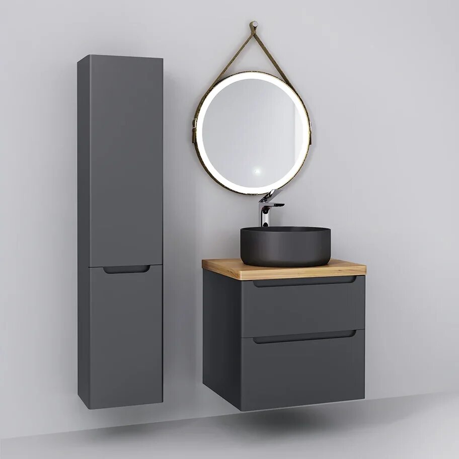 Тумба для комплекта Jorno Wood 60, серая Wood.01.60/P/GR - 5