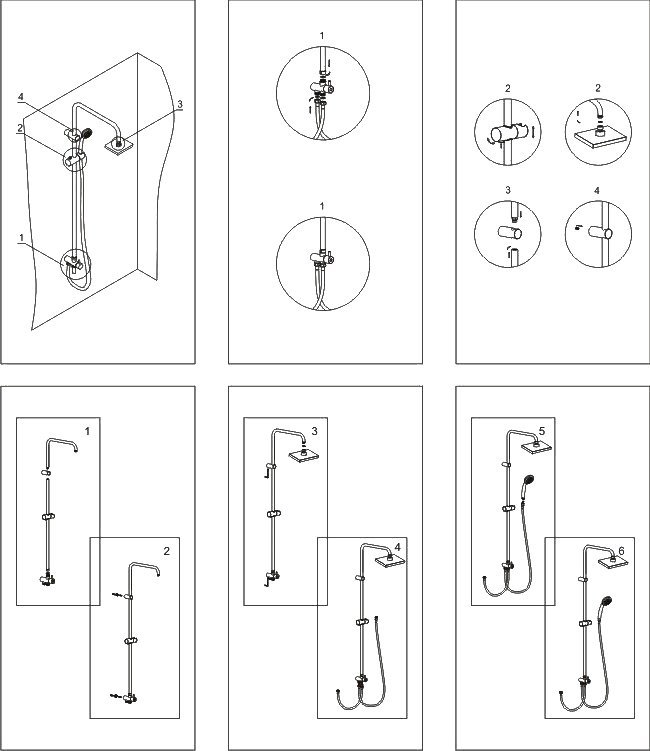 Душевая стойка Wasserkraft A017 - 7