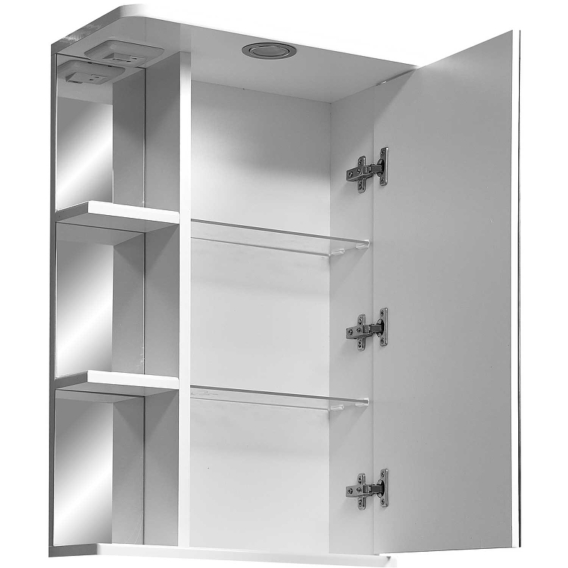 Зеркало-шкаф Stella Polar Концепт Нелея 45 R с подсветкой белый SP-00000223 - 2