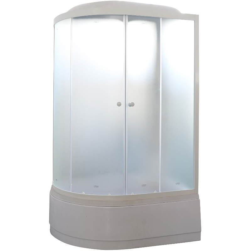 Душевая кабина Parly Tomorrow 120х80 белая правая стекло матовое EF1221R - 0