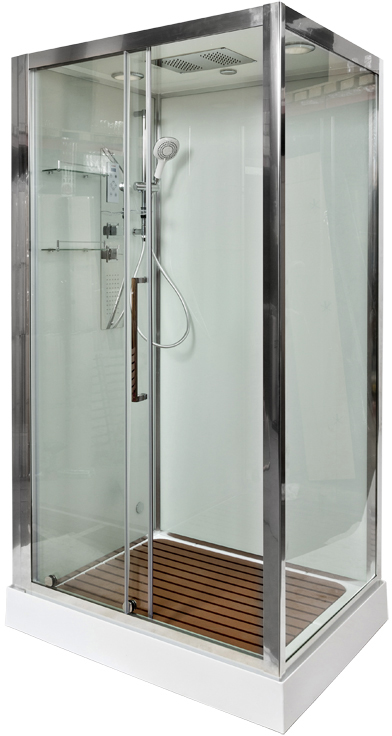 Душевая кабина DETO Z120KERAVAEL с средним поддоном - 1