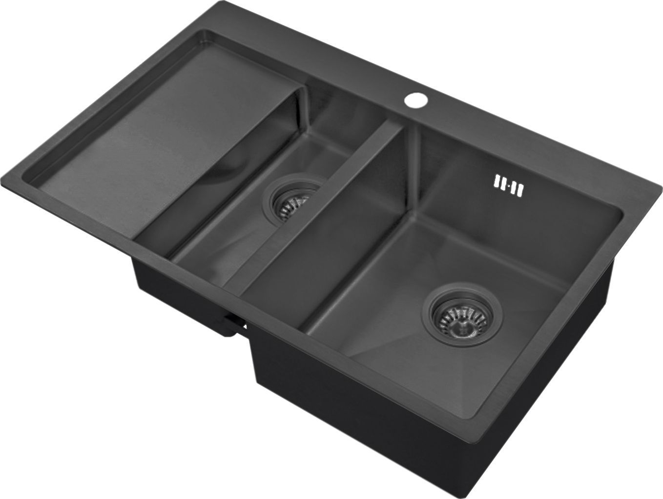 Мойка кухонная Zorg Inox PVD 5178-2-R grafit - 0