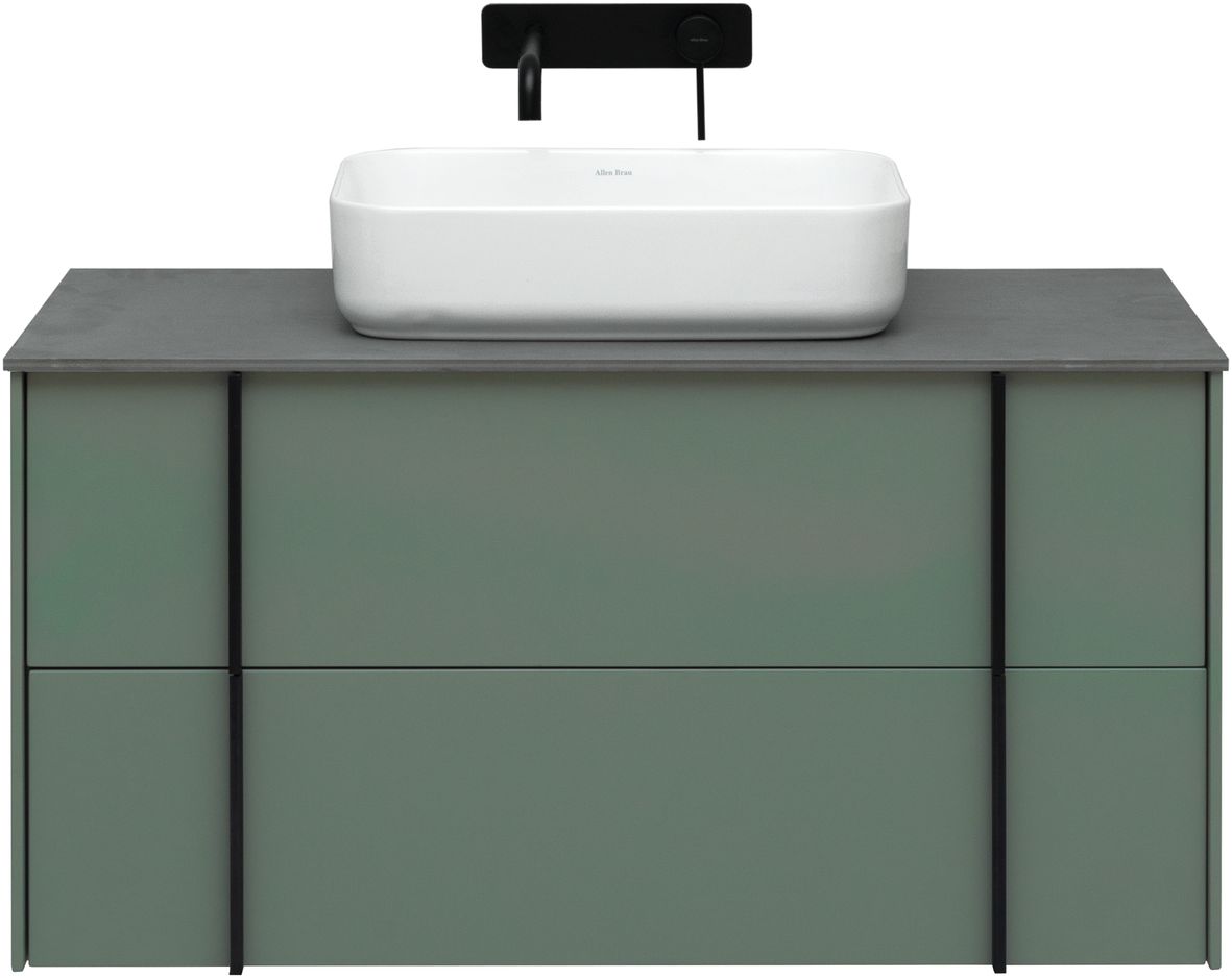 Тумба под раковину Allen Brau Reality 120 серо - зеленый матовый 1.32008.CGM - 1