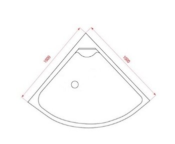 Душевой уголок Arcus  100 см  AS-302-10 - 1