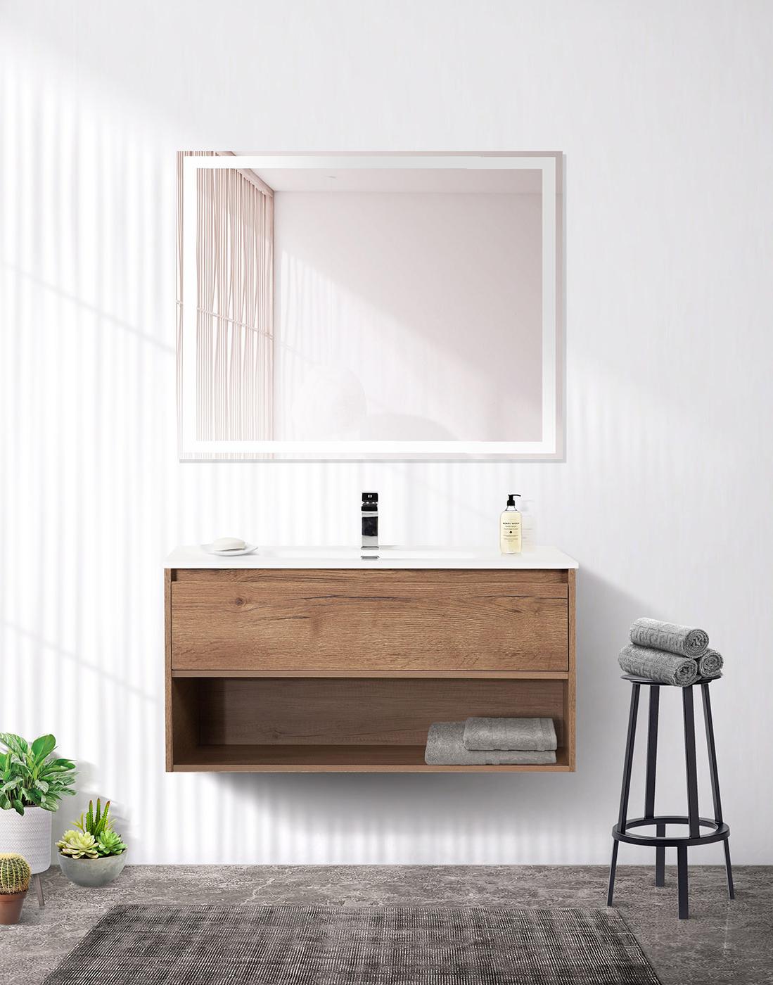 Комплект мебели BelBagno Kraft 100 темное дерево - 0