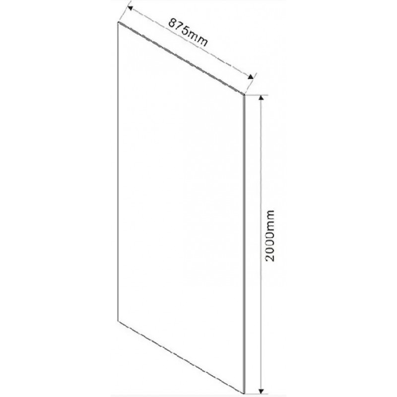 Стекло для душевой перегородки Vincea Walk-In прозрачное VSG-1W900CL - 1