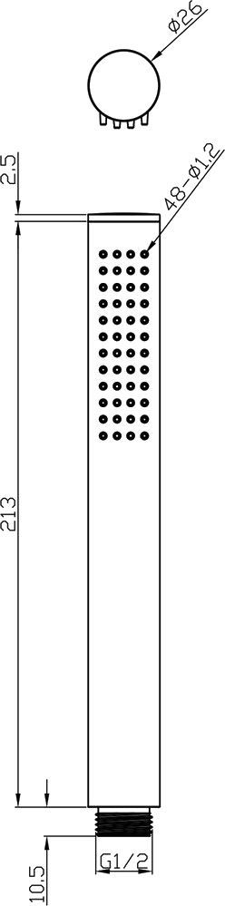 Душевая лейка Ravak Chrome 957.00 X07P007 - 5
