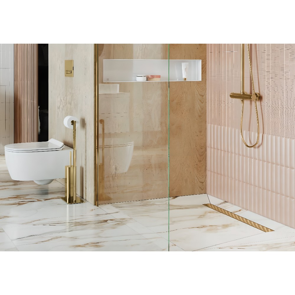 Душевой лоток Excellent Stilio 60 решетка декоративная золото INEX.1515.600.R.GL - 1