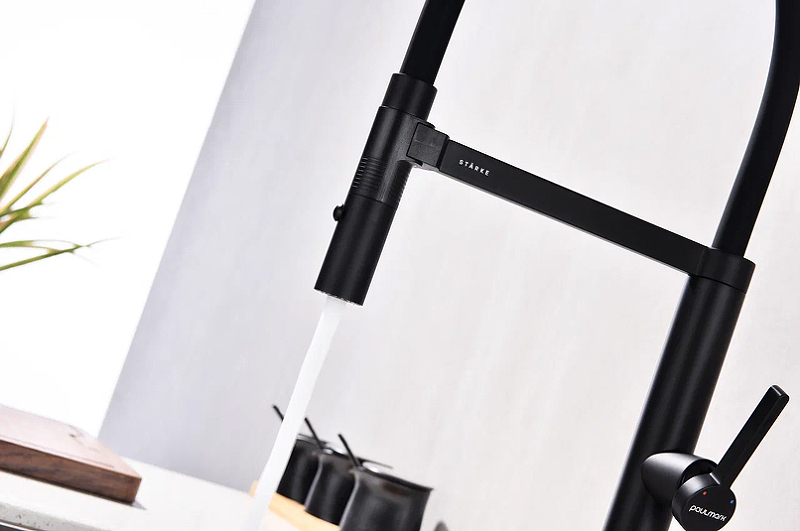 Смеситель для кухни Paulmark Leader черный матовый Le214101-401 - 7