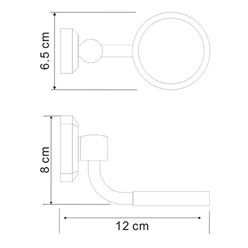 Держатель стакана для зубных щёток WasserKRAFT Oder хром K-C175 - 1