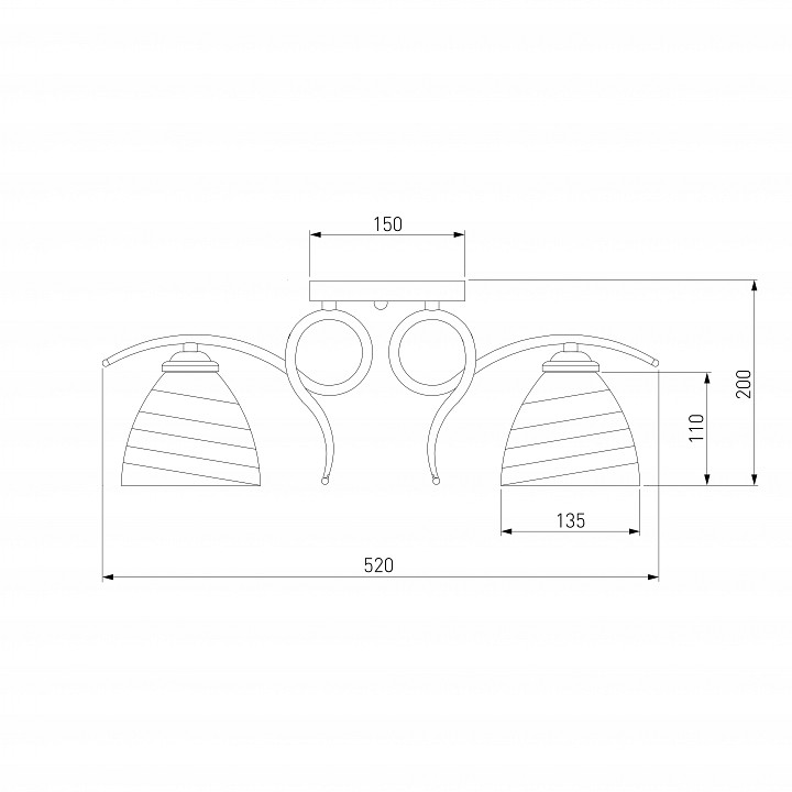 Потолочная люстра Eurosvet Megan 30121/5 сатин-никель - 3