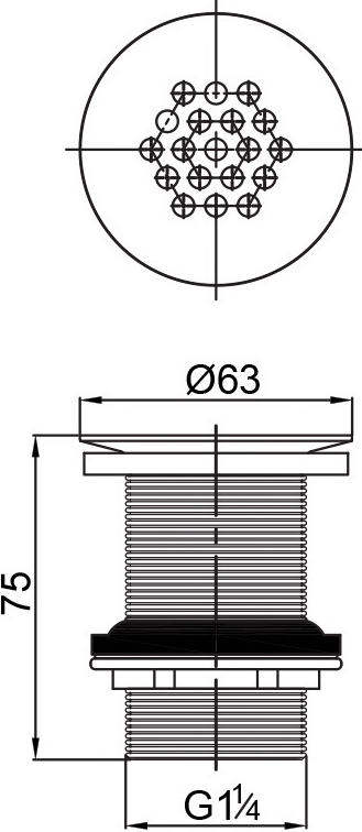Донный клапан для раковины Veragio Sbortis VR.SBR-8001.BR бронза - 1