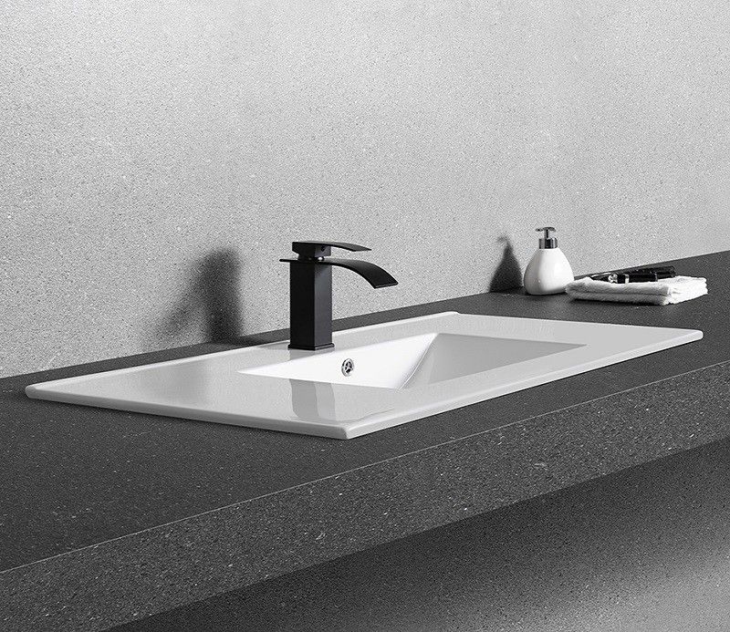 Раковина встраиваемая CeramaLux N 81 см белый  YJ-803-80 - 3