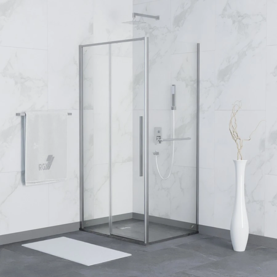 Душевой уголок RGW Stilvoll 140х90 хром стекло прозрачное 323242149-011 - 0
