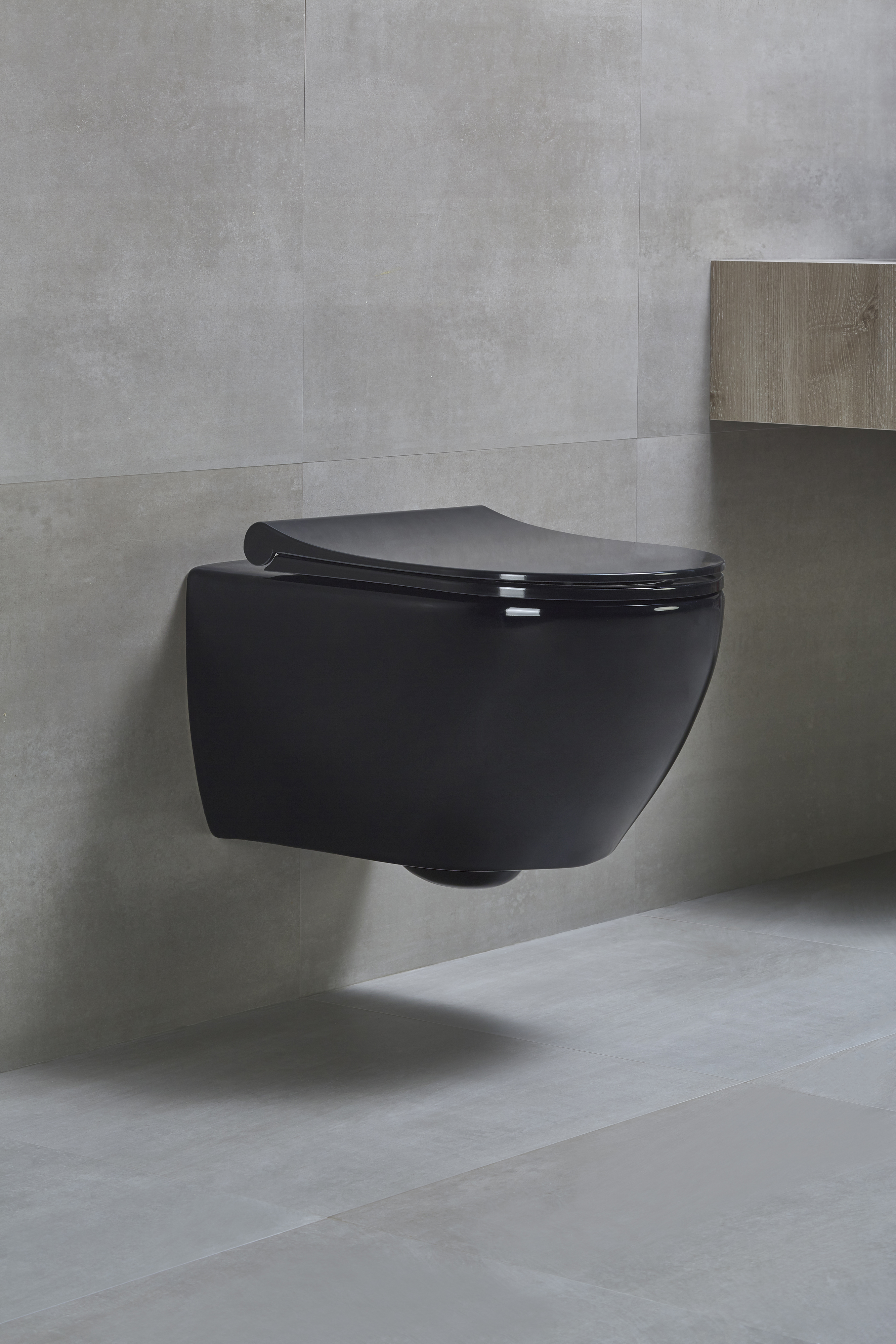 Унитаз подвесной beWash Bogen 88303606 с сиденьем микролифт, с функцией биде, черный - 1