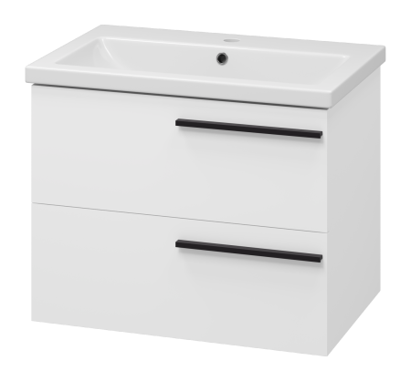 Тумба под раковину Misty Ненси 70 белая матовая П-Нен-09070-012Я - 0