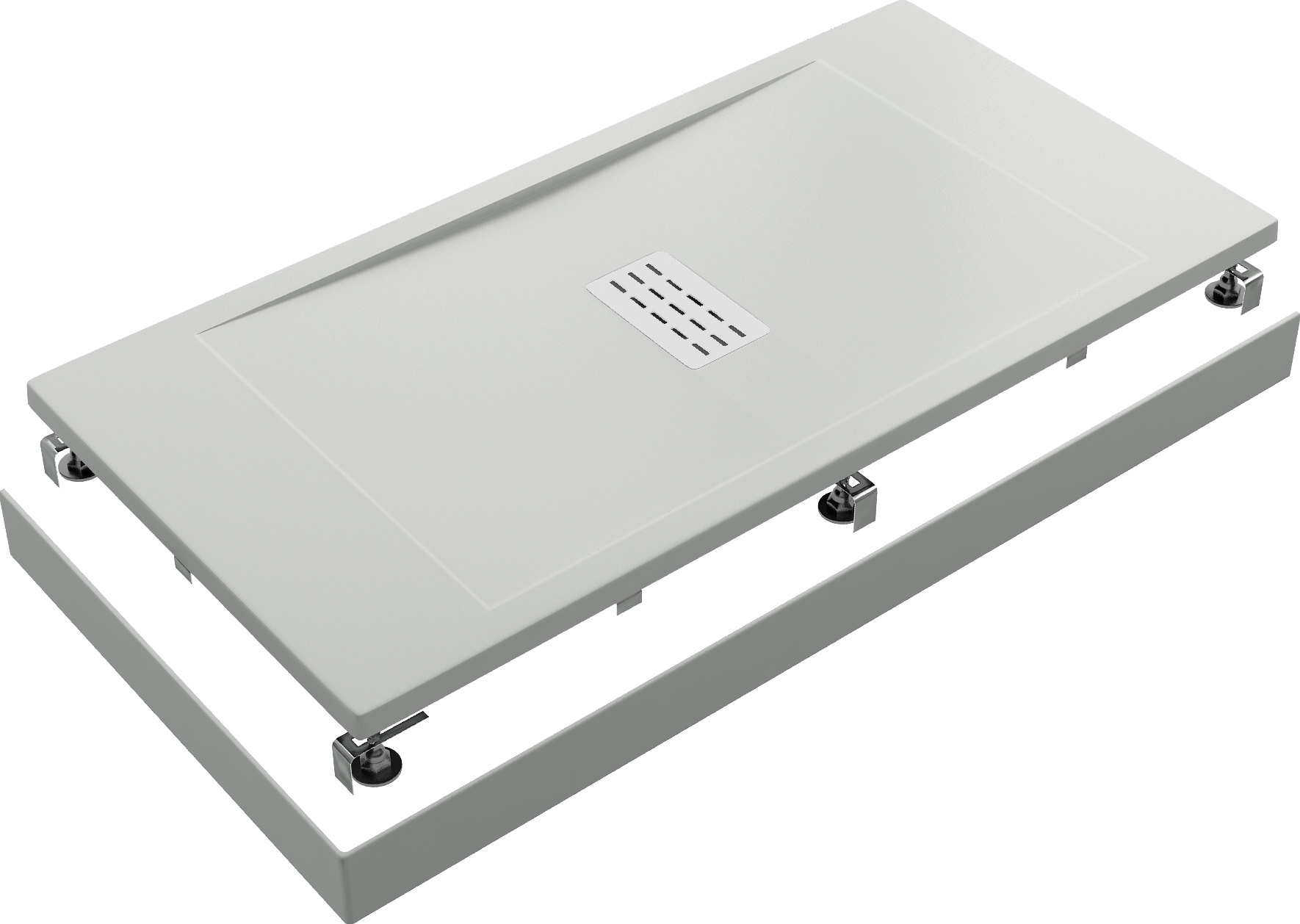 Поддон для душа Good Door Flow 100x90, с ножками и экраном ЛП00113 - 1