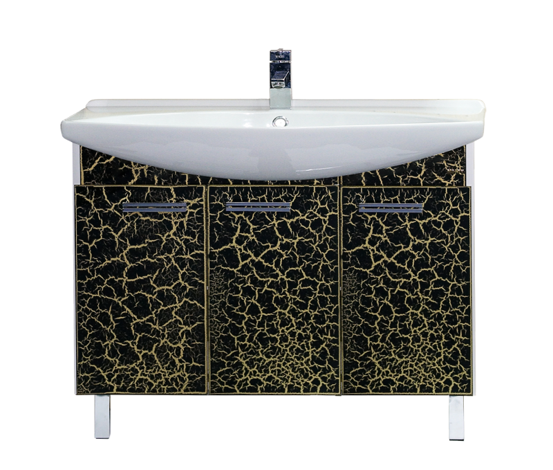 Джулия - 105 Тумба прямая КРАКОЛЕТ черный Л-Джу01105-0213Пр - 0