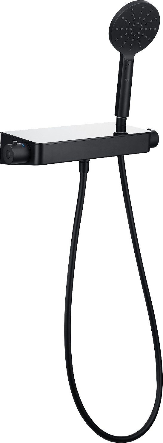 Термостат Allen Brau Fantasy 5.11002-31 для душа, чёрный матовый - 1