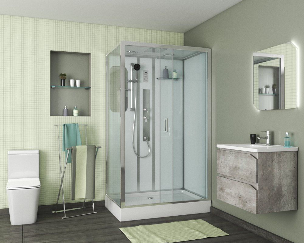 Душевая кабина Niagara Premium NG-6012-01GQL 120х80х210 левая 60120114GQL - 1