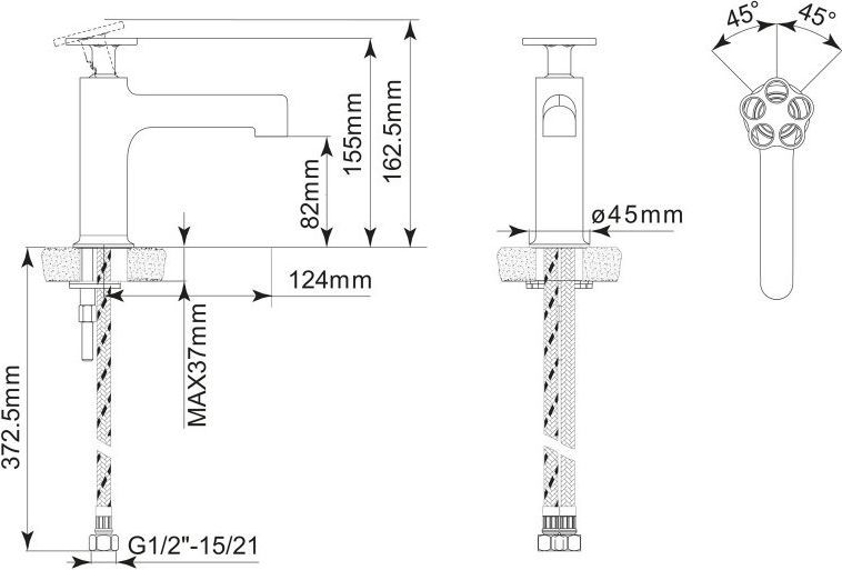 Смеситель BelBagno Roso ROS LVM CRM для раковины ROS-LVM-CRM - 5