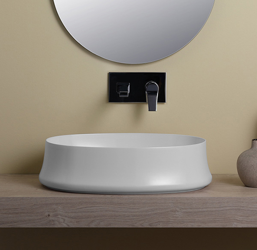 SIMAS Sharp раковина накладная,  60х42см, без отв. под смеситель и перелива, цвет: белый SH04bi*0 - 1