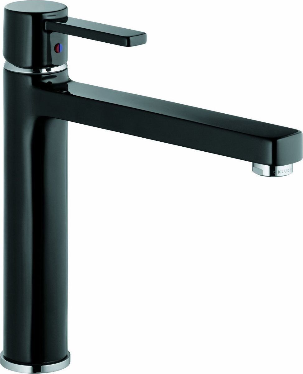 Смеситель для кухонной мойки Kludi  хром, черный  389738675 - 0